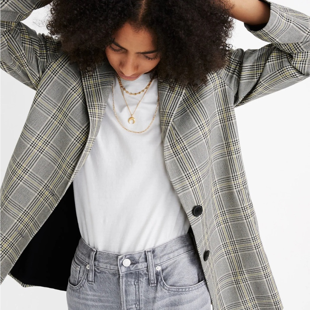 Madewell Dorset Blazer in Cosley Plaid size XXS